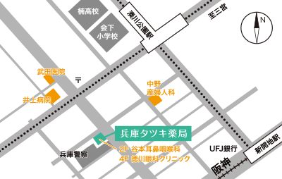 舞子タツキ薬局地図